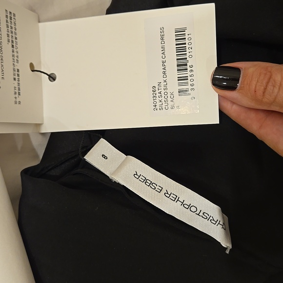 Christopher Esber Cusco Silk Drape Cami Dress Size AU 8 - Picture 8 of 13